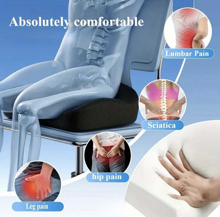 Poduszka ortopedyczna lędźwiowa na fotel różowa