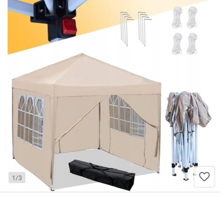 Namiot ogrodowy 3x3 pawilon handlowy namiot imprezowy ogród