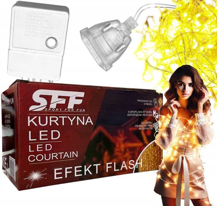 ŚWIATEŁKA Świąteczne 200 LED + 16 gratis Girlandy Baraw ciepła / zimna