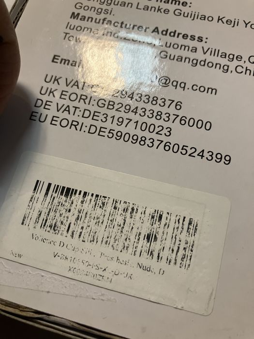 Sztuczne piersi na szelkach Villence miaeczka D