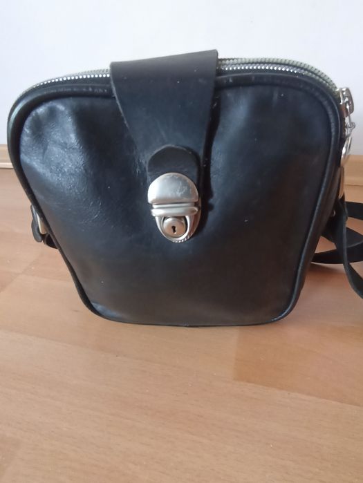 Męska skórzana saszetka na ramię