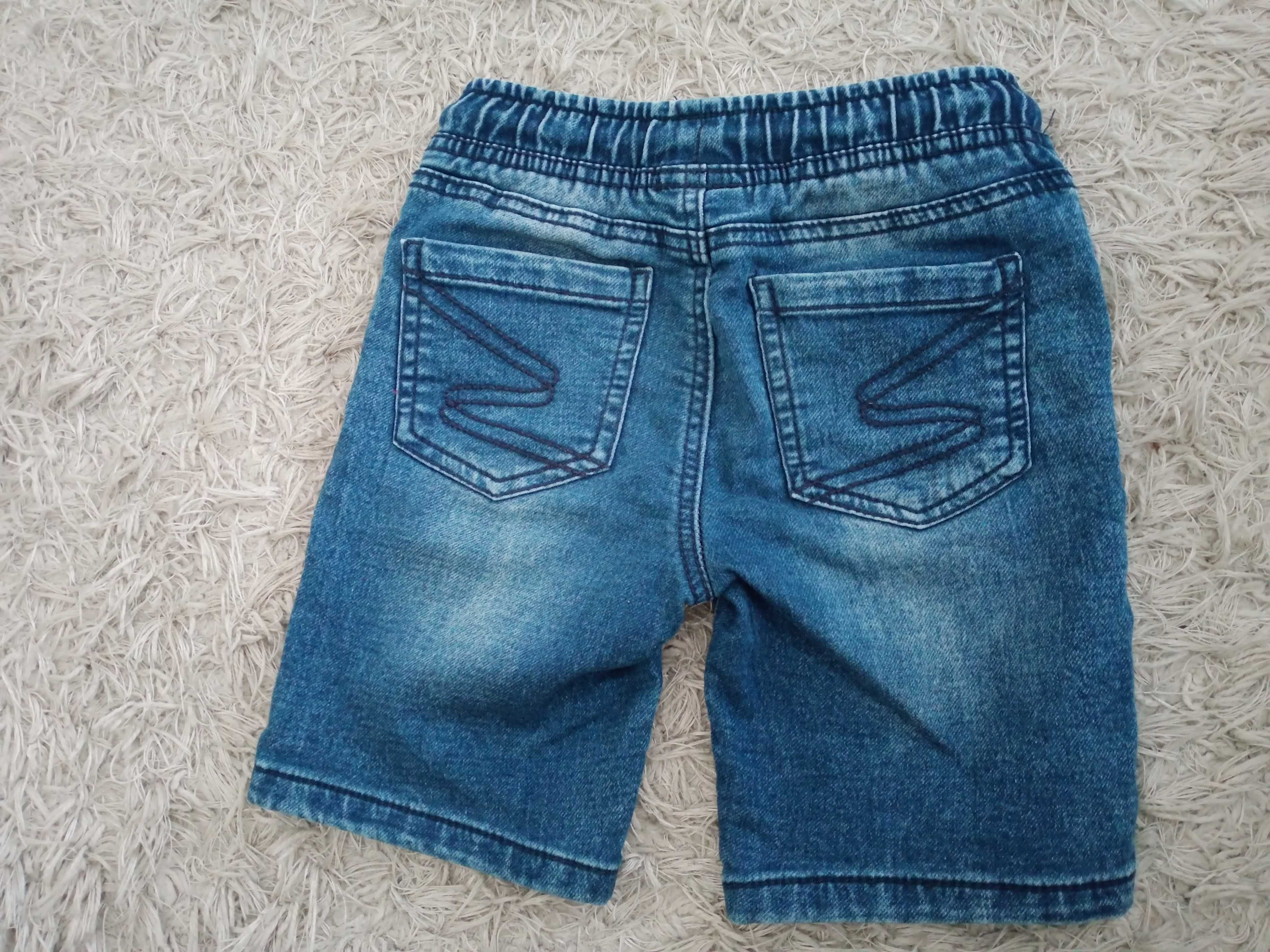 Spodenki jeansowe chłopięce rozmiar 110