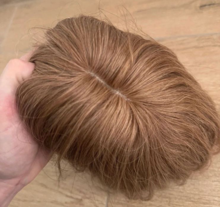 Topper naturalny Pieces z ludzkich włosów  ciemny blond długość 27cm