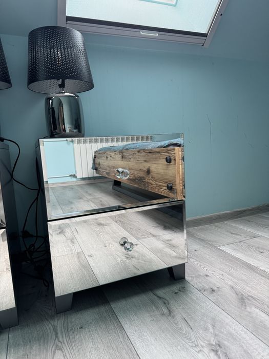 Szafki nocne Glamour lustrzane
