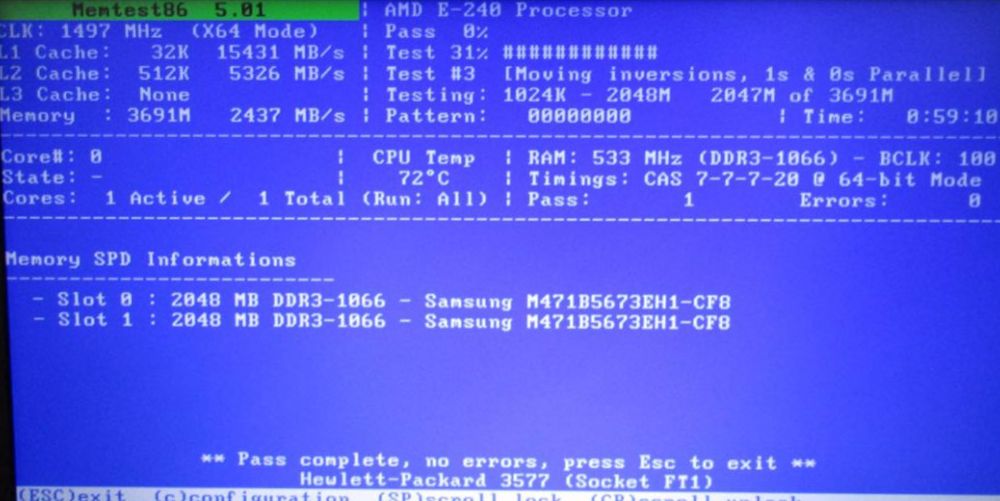 DDR3 2ГБ 1066/1333/1600mhz SoDimm Оперативная память для ноутбука