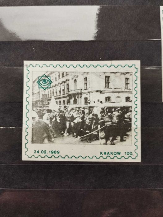 Znaczki Poczta Solidarność ,,Happening 23/24.02.1989 Kraków''