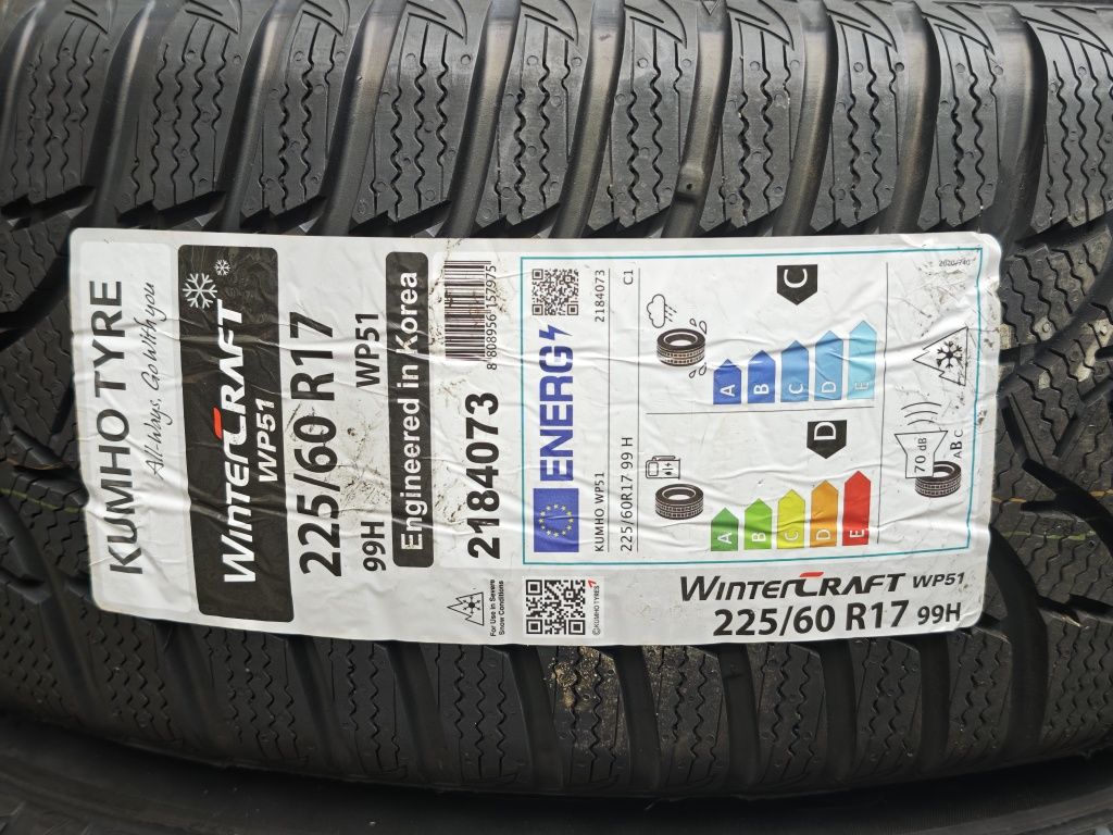 Koła Aluminiowe 5x114,3 7Jx17 Opony Kumho 225/60R17 - Nowe