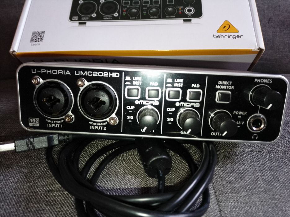 Interface de audio Behringer u-phoria umc202hd