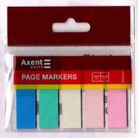 Стикер-закладка Axent Plastic bookmarks 5х12х45mm, 125шт (D2450-01)