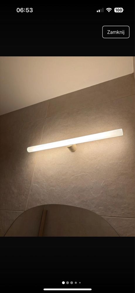 Lampa podłużna nowa