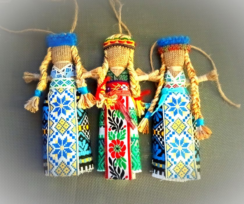 Український сувенір лялька мотанка, лялька ангел охоронець, лелека, ля