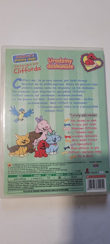 Film CLIFFORD SZCZENIĘCE LATA urodziny doskonale płyta DVD