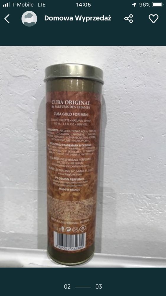 Cuba edt 100 ml nowa