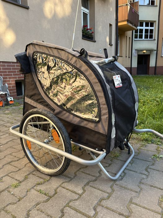 Przyczepka do roweru dla psów, transporter rowerowy dla zwierząt