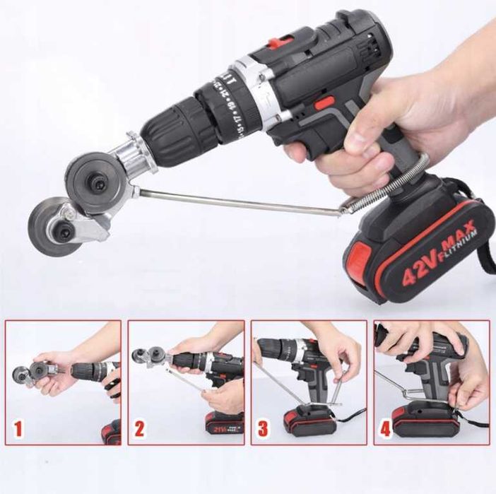 Adapter końcówka do cięcia blachy na wkrętarkę
