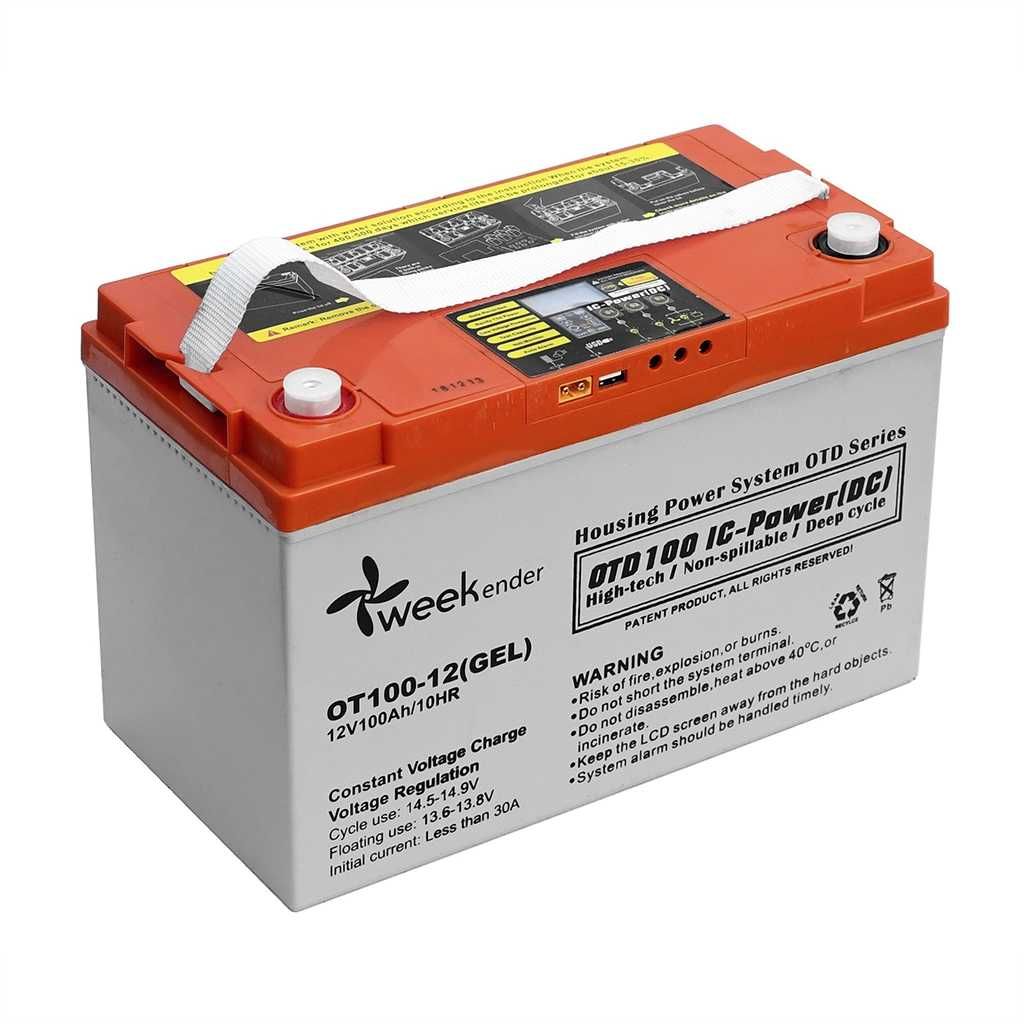Weekender DS 100Ah 12V гелевий акумулятор з дисплеєм