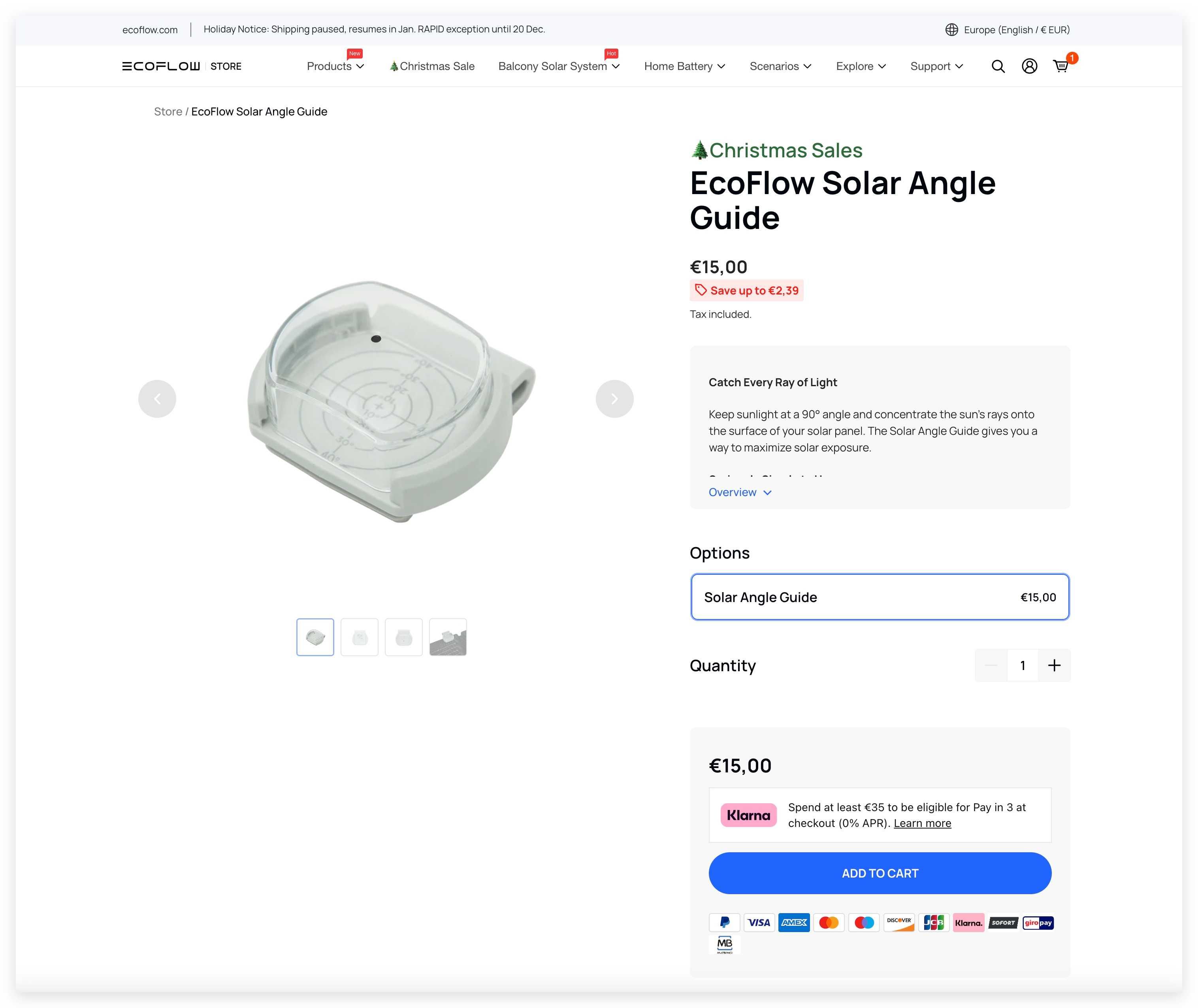 EcoFlow Solar Angle Guide
