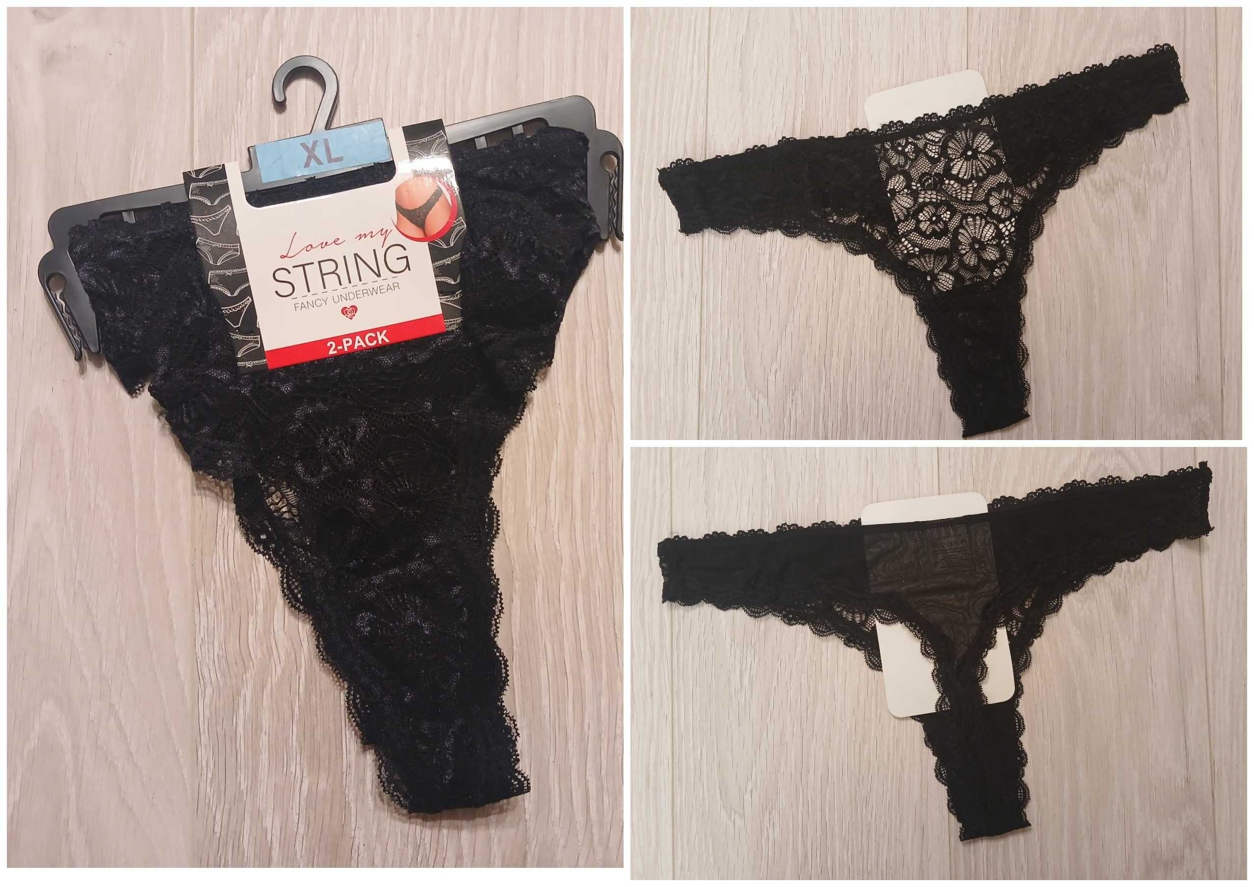Жіночі мереживні стрінги набір 2 шт  fancy underwear