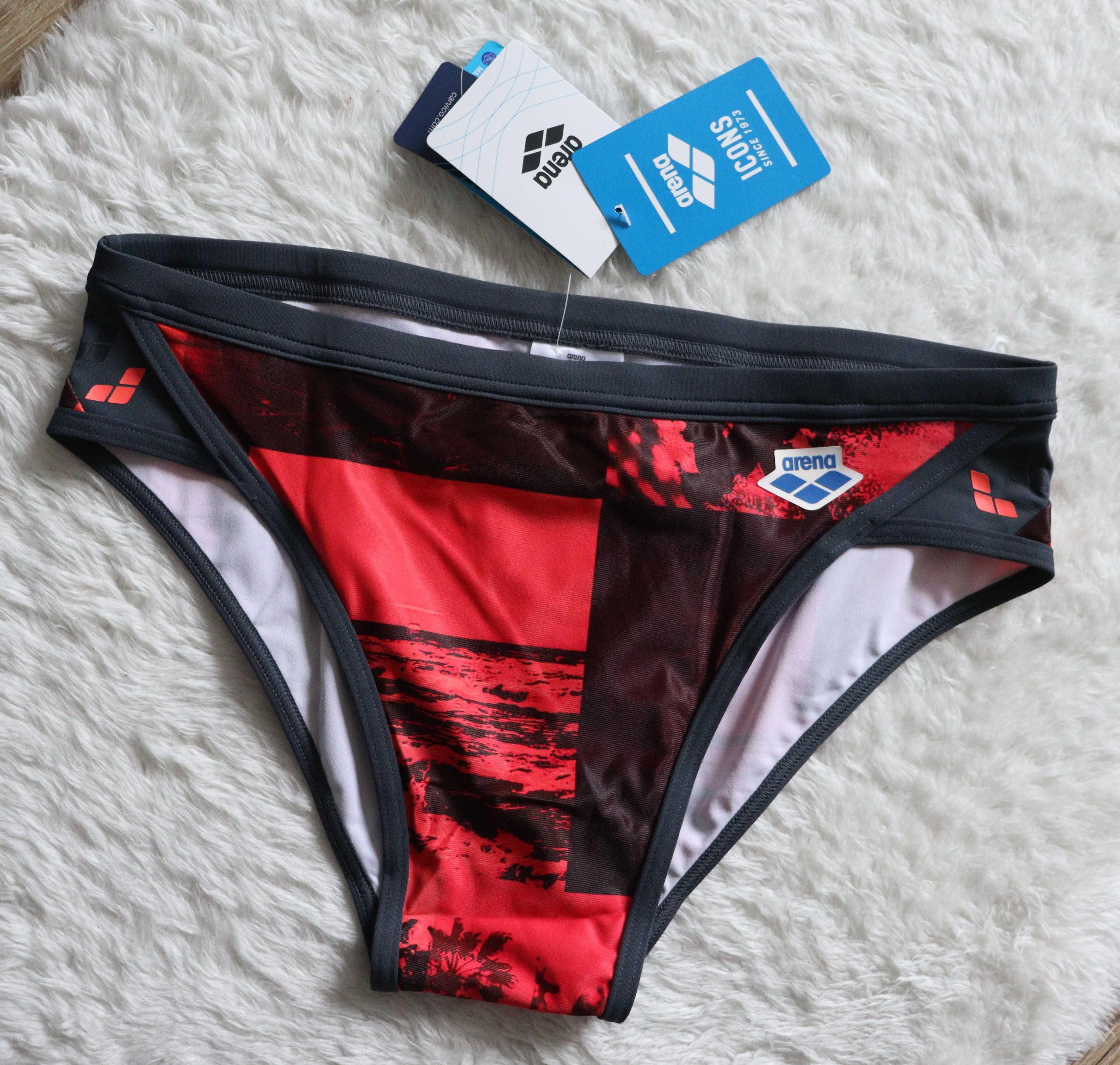 Arena Printed Icons Stripe kąpielówki/slipy męskie 85 UK34 M N483