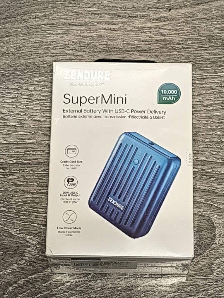Power Bank ZENDURE Super Mini External Battery With USB-C 10000mAh 20W