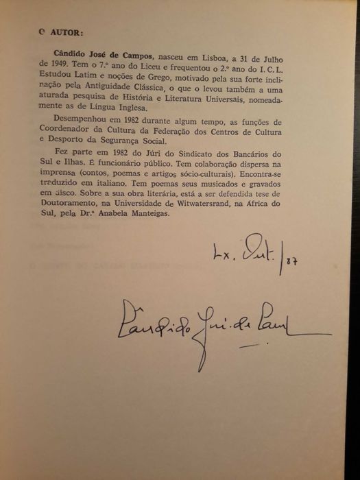 Cândido José de Campos - (iN)VOCAÇãO (autografado)