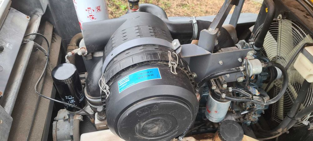 Kompresor śrubowy przewoźny Atlas Copco XAS67 3,6m3,7 bar 2015,600 mtg
