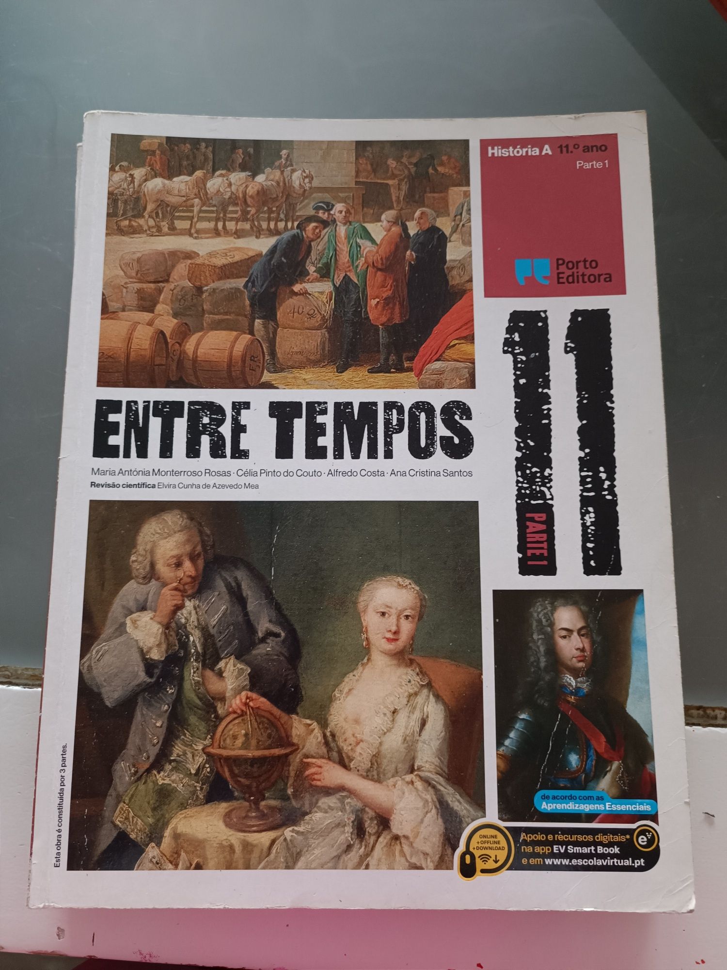 Livros 11°ano "entre tempos"(Porto editora) com marcas de uso