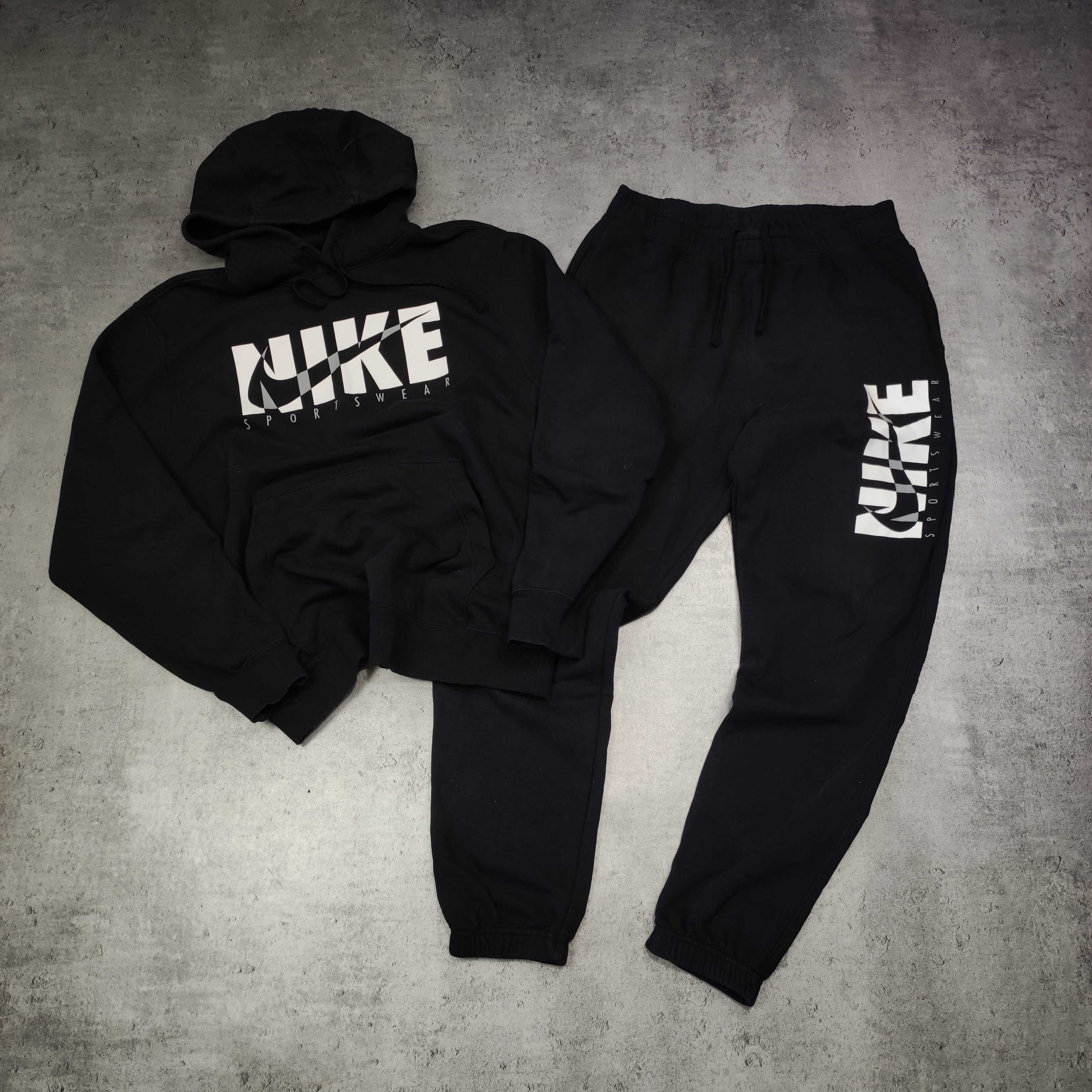 MĘSKI Zestaw Sportowy Bawełna Dresy i Bluza z Kapturem Hoodie Nike