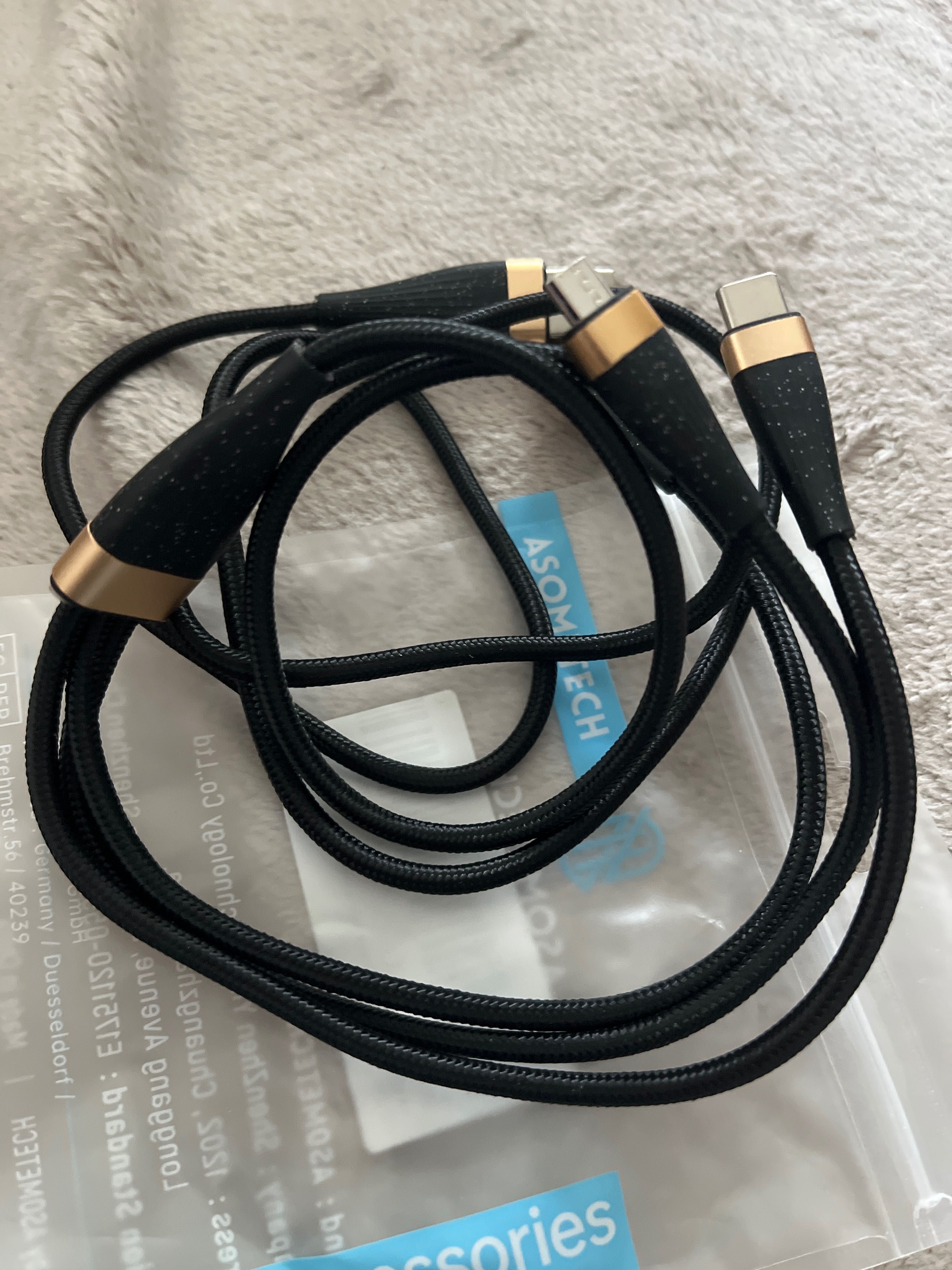 Kabel do ładowania 3w1