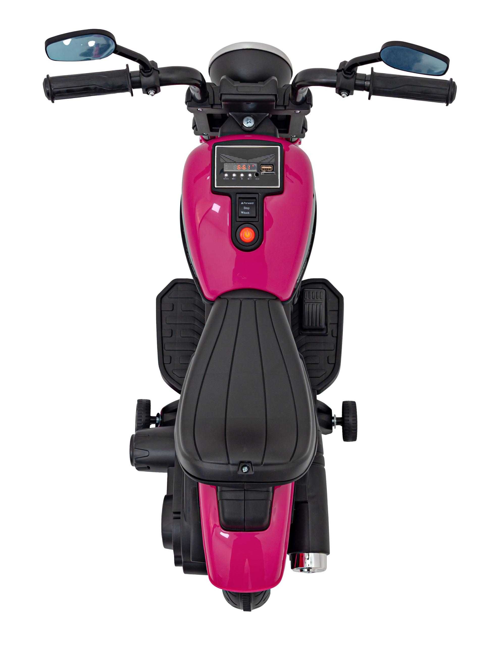 Motorek na akumulator dla dzieci Chopper FASTER Różowy 2-3 latka