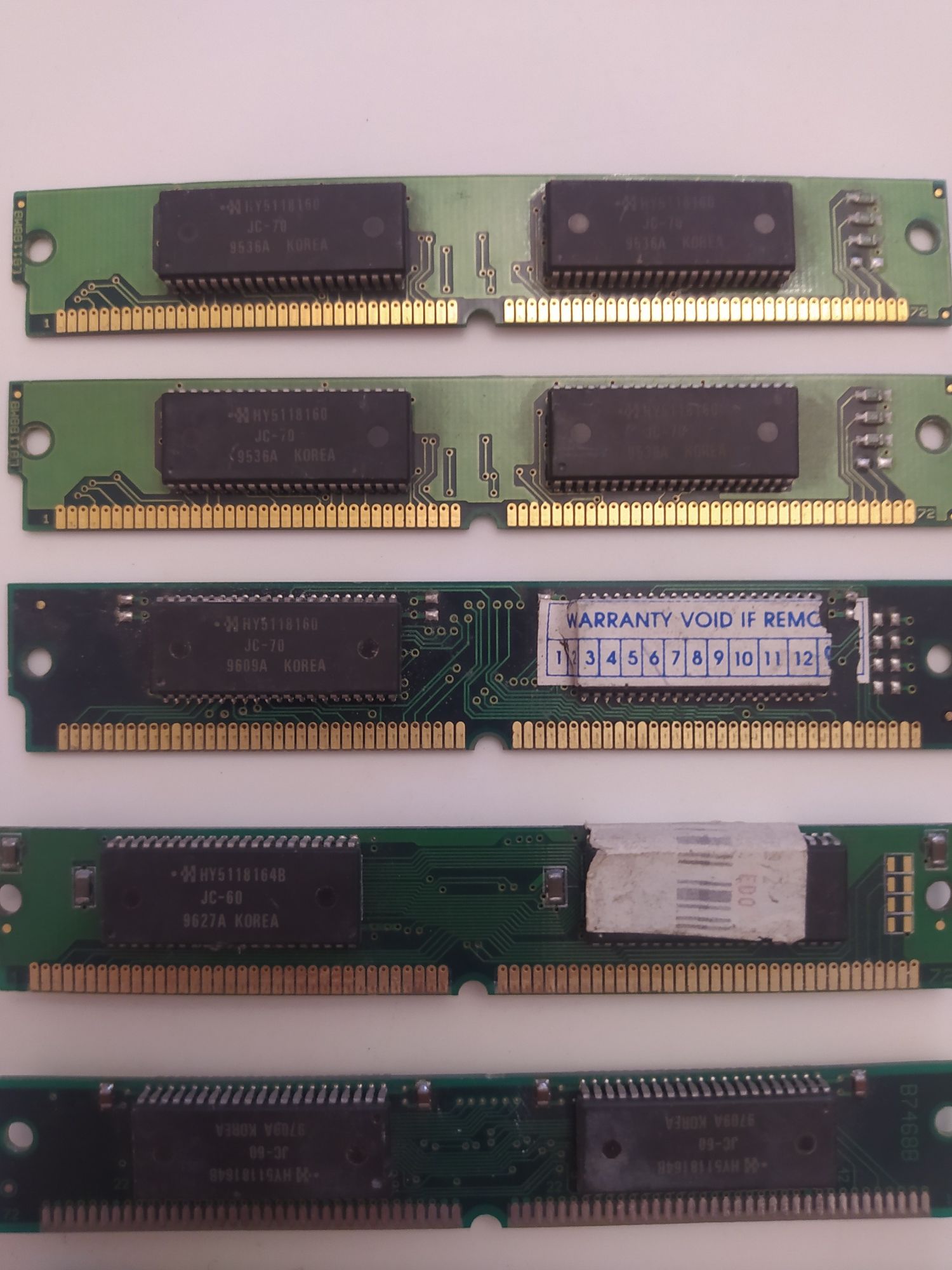 Стара ретро память ОЗУ RAM simm dimm