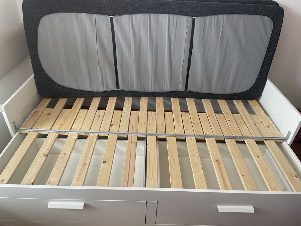 Łóżko BRIMNES ikea z materacami