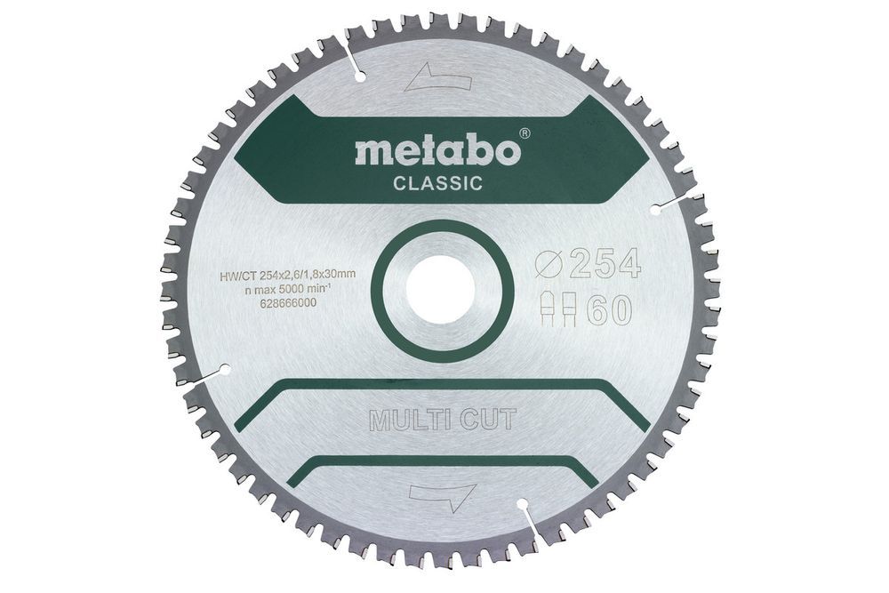 Piła Tarczowa Multi Cut Classic 254*30Mm Z60 - Metabo