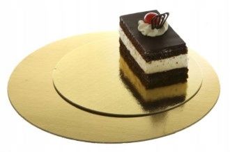 Okrągły Podkład Podkładka Podtalerz Pod Talerz Tort Ciasto Złoty 28 Cm