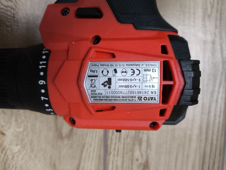 Wkrętarka Akumulatorowa na akumulator YATO YT-827790 bezszczotkowa 18V