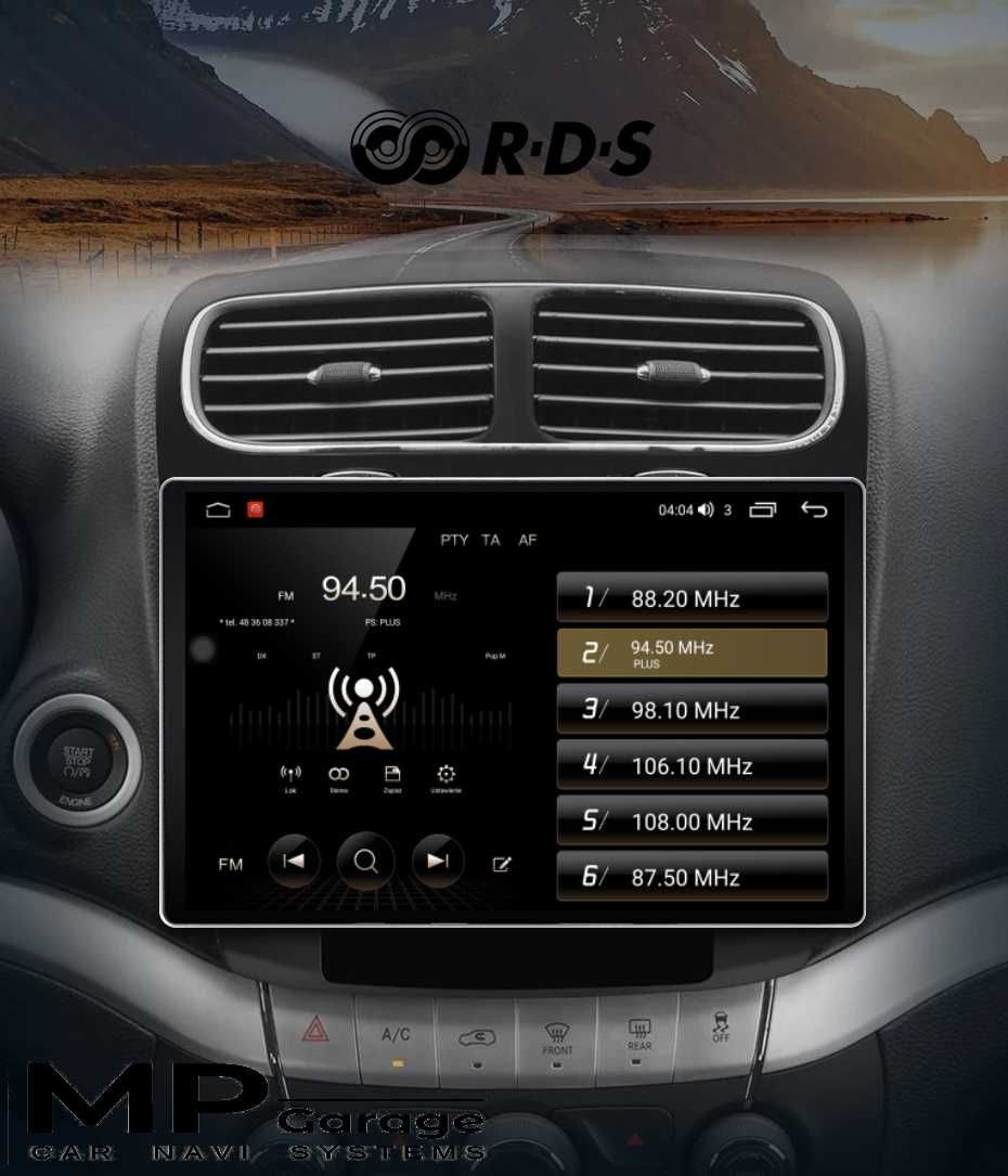 Radio Android Fiat Freemont /Dodge Journey 4G Qled 13.1" 2K CarPlay/AA