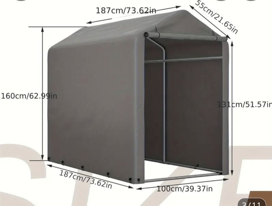 Garaż na rower ,namiot