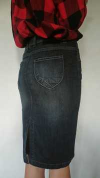 Spódnica róż M jeans elastyczna Avanti