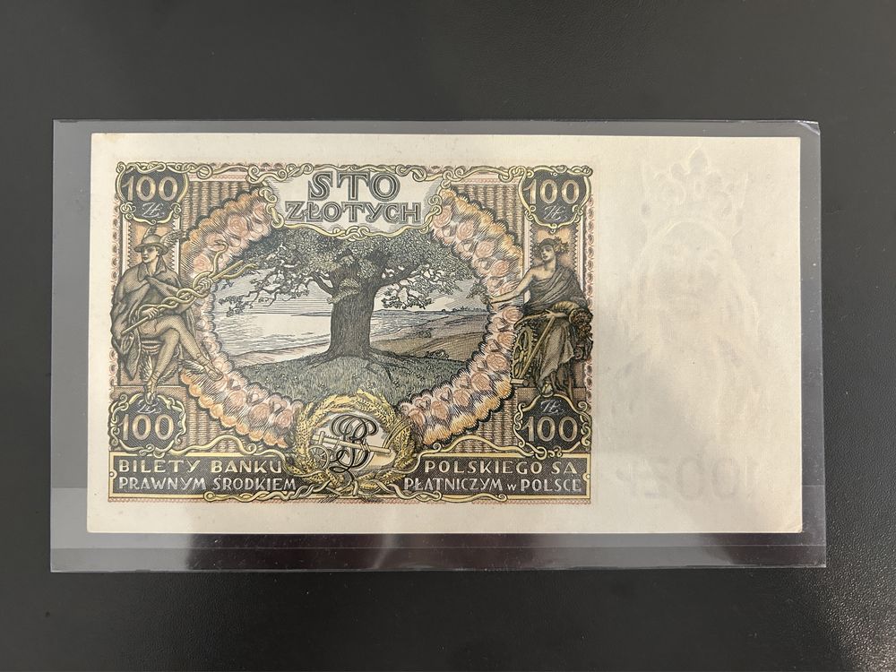 Купʼюра 100 злотих 1934 рік