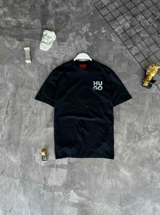 Футболка Hugo Boss Navy Premium з qr-code і біркою i57/79995