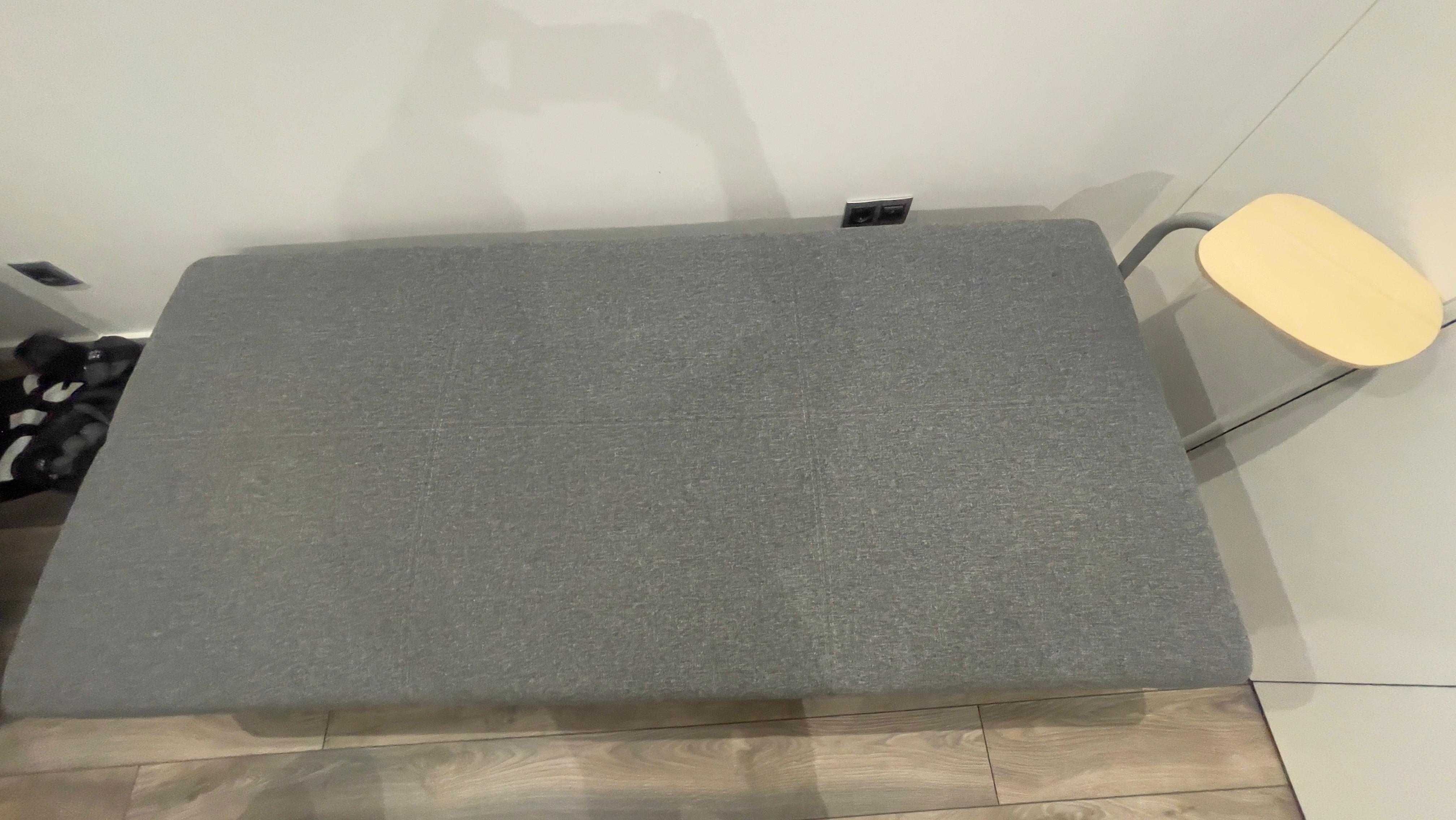 Sofá cama FLOTTEBO com mesa cinza / preto