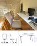 Conjunto de escritorio (mesa+cadeiras)