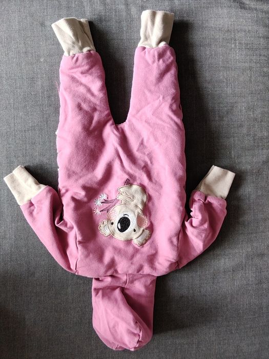 Wrzosowy KOMBINEZON ocieplany KOALA rosnący dresowy na jesień