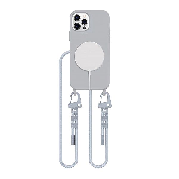 Tech-Protect Magnecklace Magsafe Iphone 12 / 12 Pro Crayon Grey