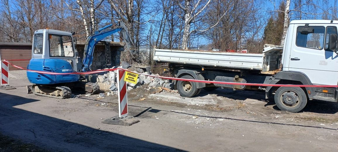 Usługi  Koparką 3,5t, Miniładowarką Bobcat, Kruszywa (1-20 t.)