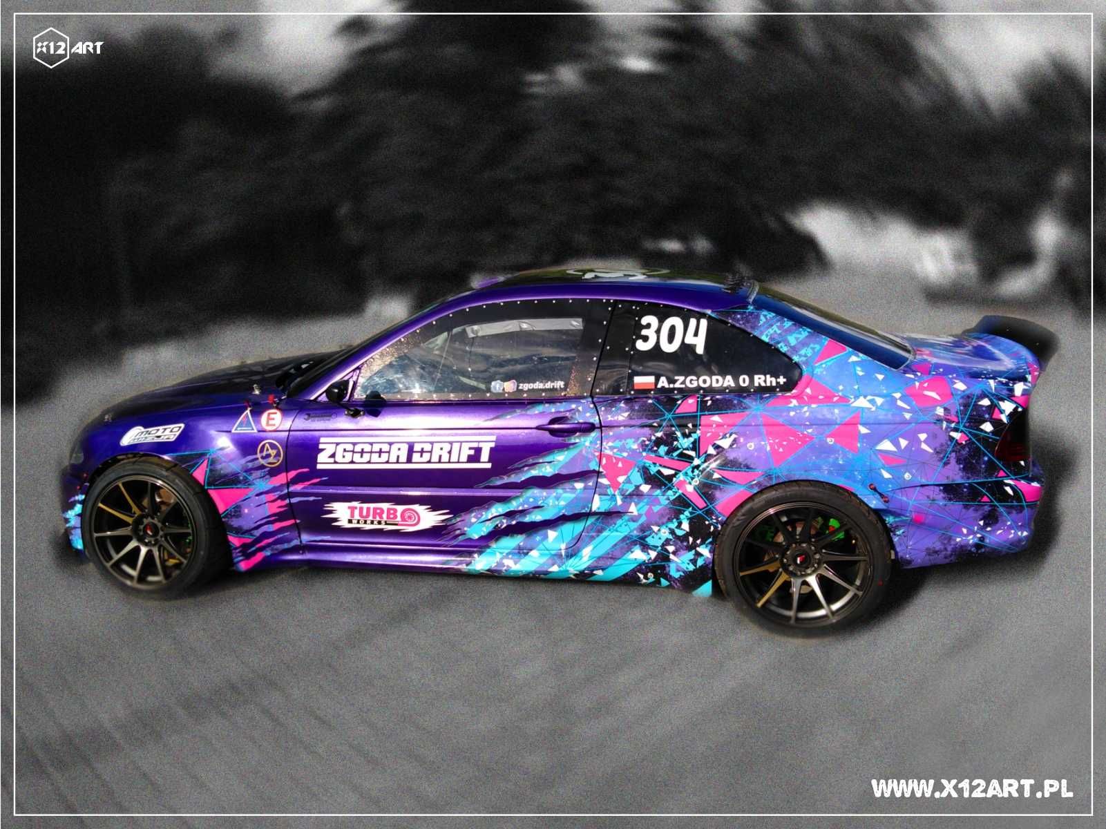 Samochody do DRIFTU, Car Custom, zmiana koloru auta Projekt+oklejenie