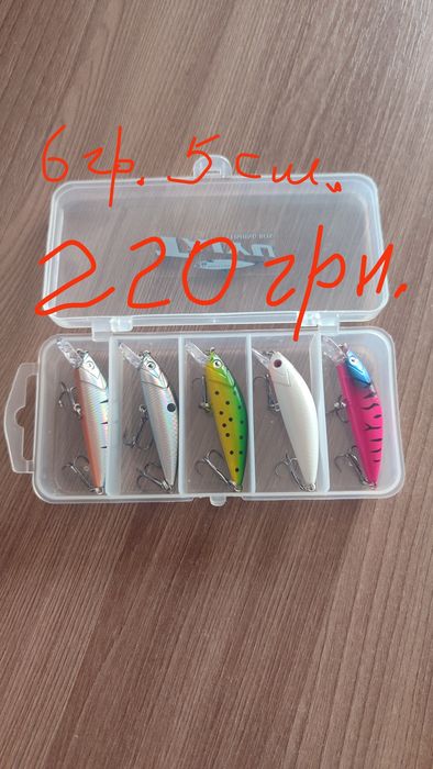 Приманки блешні тейл спінери вертушки коливалки воблери