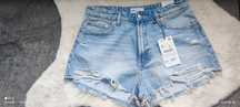 Spodenki damskie jeans ZARA
