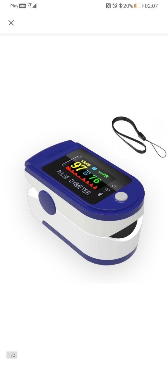 Medyczny pulsometr napalcowy
