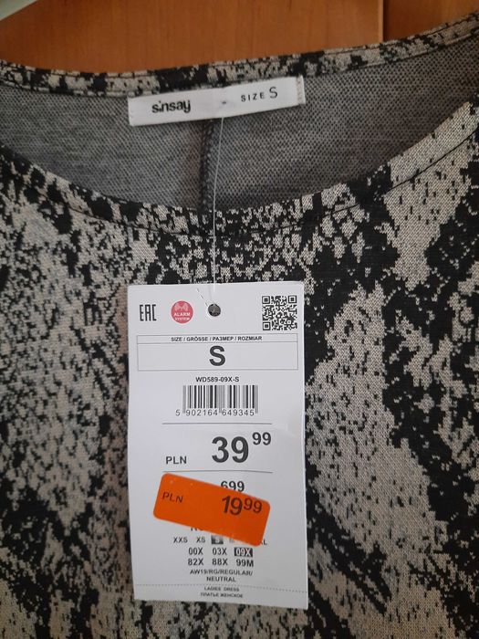Sukienka damska S